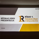 Rīgas 1. Tālmācības vidusskolas mūzikas videoklipa prezentācija